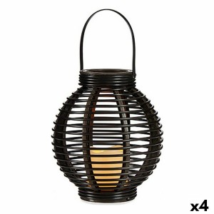 LED Lantern Ibergarden B5004 Brown Plastic 21 x 23,7 x 21 cm (4 Units)