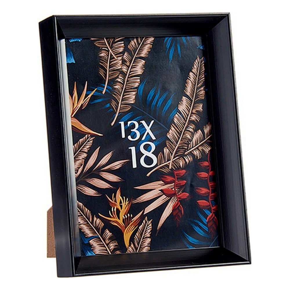 Photo frame 15,2 x 3,5 x 20,2 cm Black Plastic Glass (6 Units)