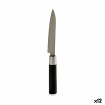 Couteau de cuisine Kinvara KT11-5604S05 Noir Argenté Acier inoxydable Plastique 2,7 x 24,3 x 1,8 cm (12 Unités)
