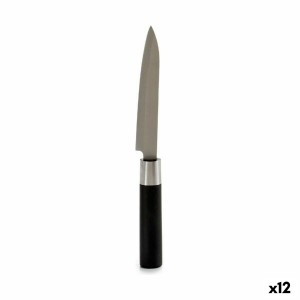 Couteau de cuisine Kinvara KT11-5604S05 Noir Argenté Acier inoxydable Plastique 2,7 x 24,3 x 1,8 cm (12 Unités)