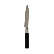Couteau de cuisine Kinvara KT11-5604S05 Noir Argenté Acier inoxydable Plastique 2,7 x 24,3 x 1,8 cm (12 Unités)