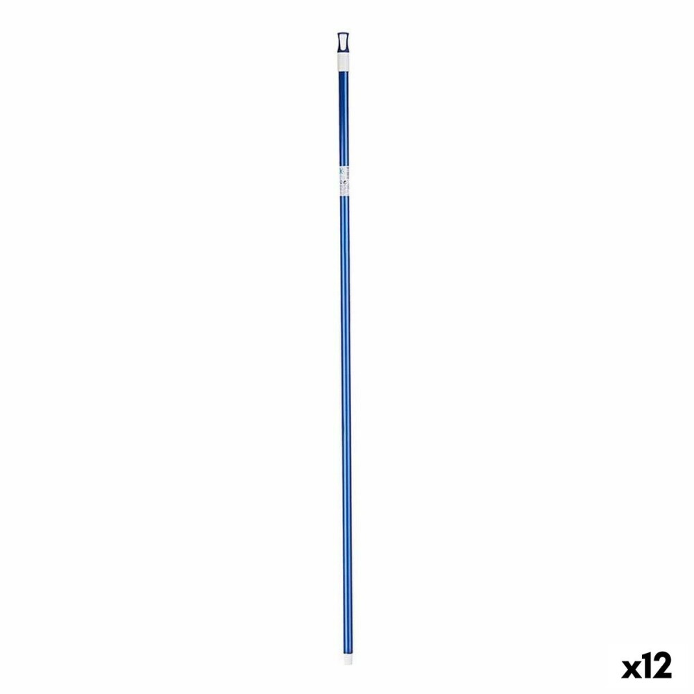 Broom handle 2,3 x 130 x 2,3 cm Blue Metal (12 Units)