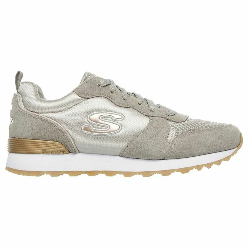 Casual Damenturnschuh Skechers  Retros-OG 85 - Goldn Gurl Hellgrau