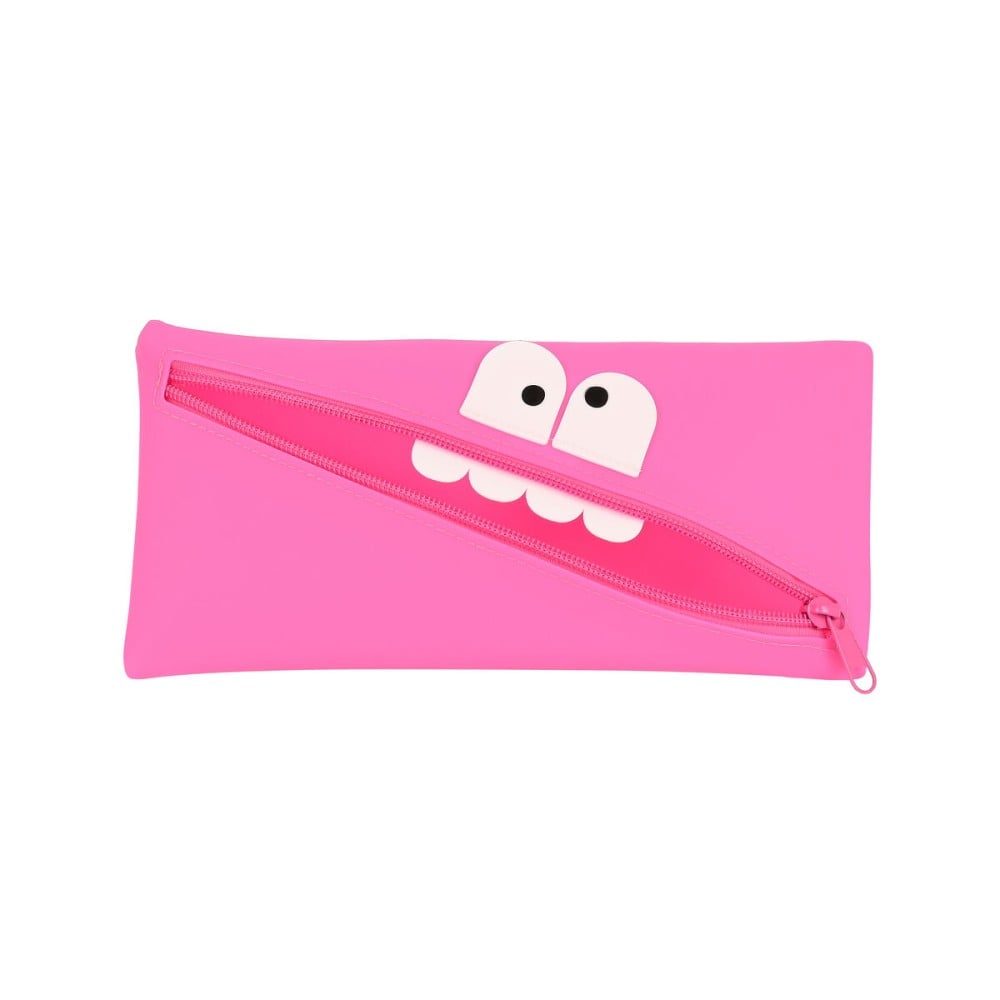 Trousse d'écolier Safta   Visage 22 x 11 x 1 cm Fuchsia