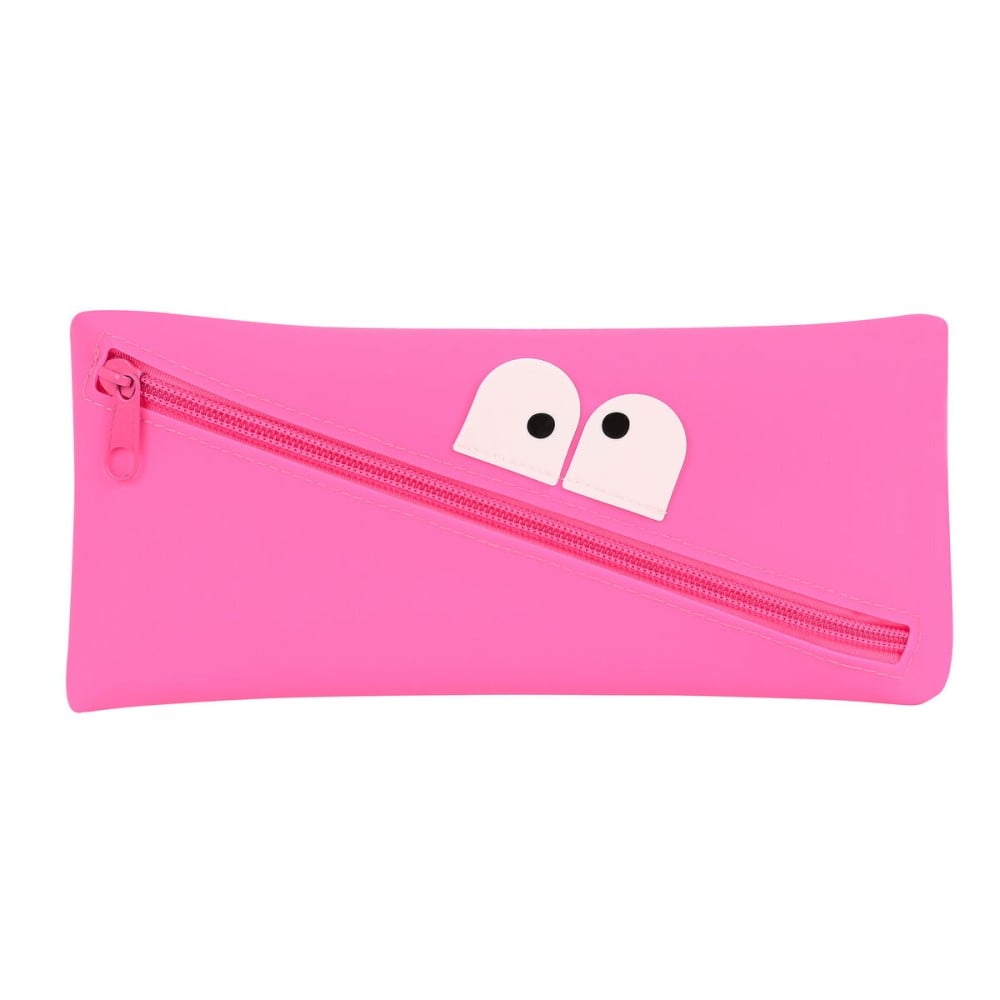 Trousse d'écolier Safta   Visage 22 x 11 x 1 cm Fuchsia