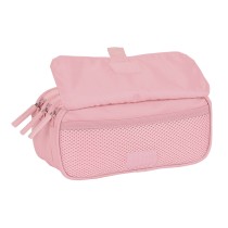 Trousse Fourre-Tout Triple Safta 21,5 x 10 x 8 cm Rose