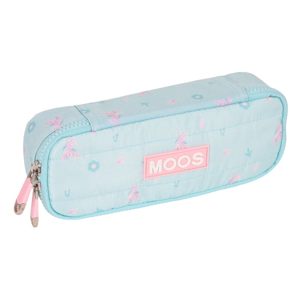 Trousse d'écolier Moos Garden 22 x 5 x 8 cm Turquoise