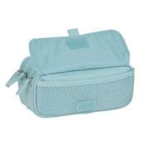 Trousse Fourre-Tout Triple Safta 21,5 x 10 x 8 cm Bleu