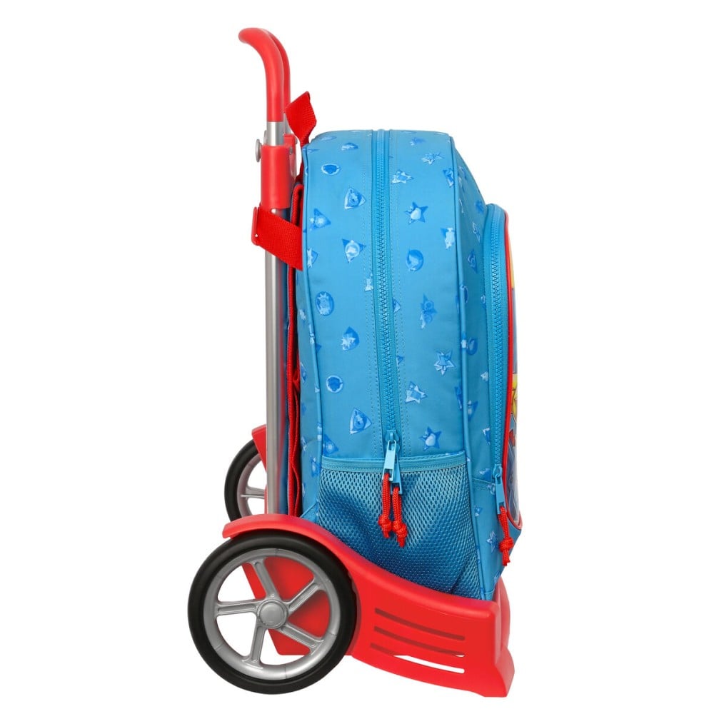 Cartable à roulettes SuperThings Rescue force 32 x 42 x 14 cm Bleu