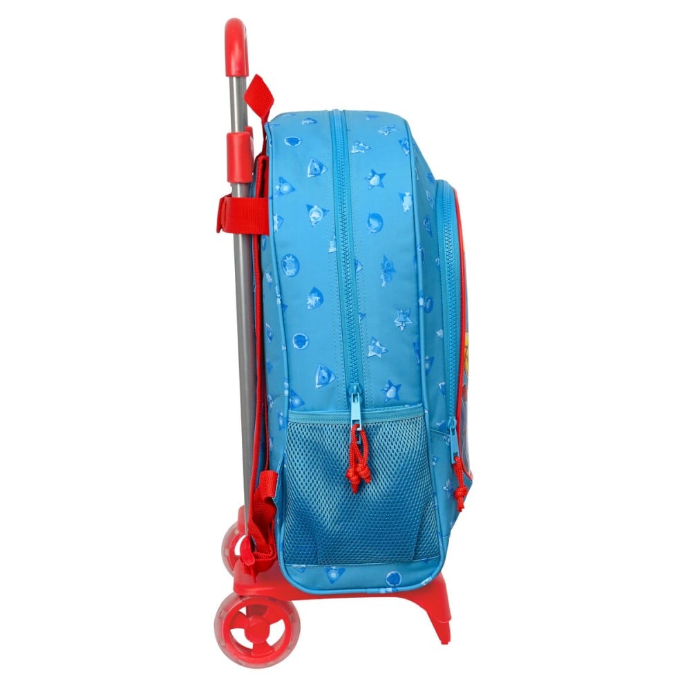 Cartable à roulettes SuperThings Rescue force 32 x 42 x 14 cm Bleu