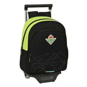 Cartable à roulettes Real Betis Balompié Noir Citron 28 x 34 x 10 cm