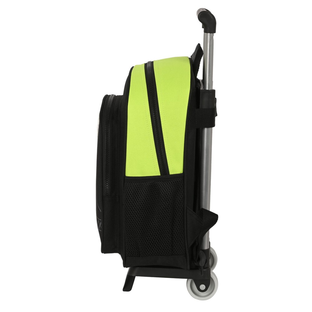 Cartable à roulettes Real Betis Balompié Noir Citron 28 x 34 x 10 cm