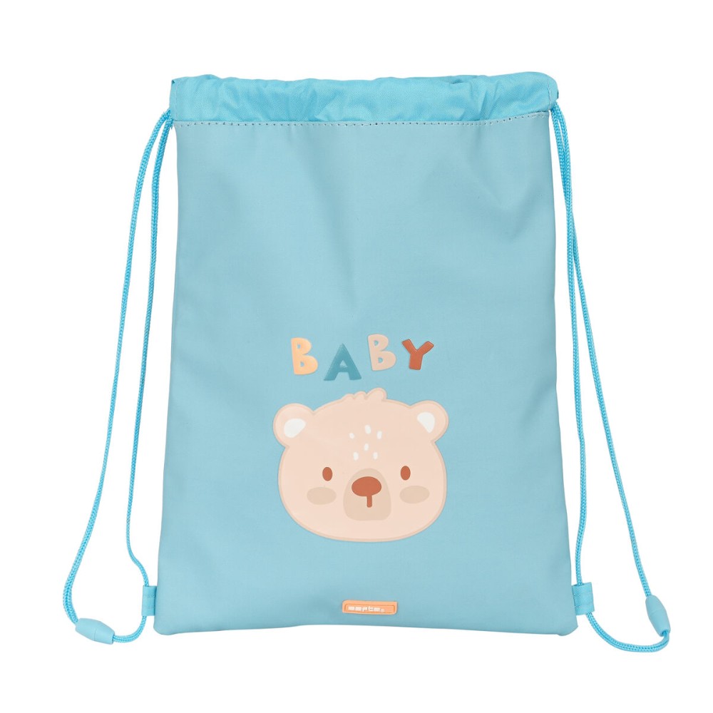 Sac à dos serré par des ficelles Safta Baby bear Bleu