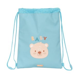 Sac à dos serré par des ficelles Safta Baby bear Bleu