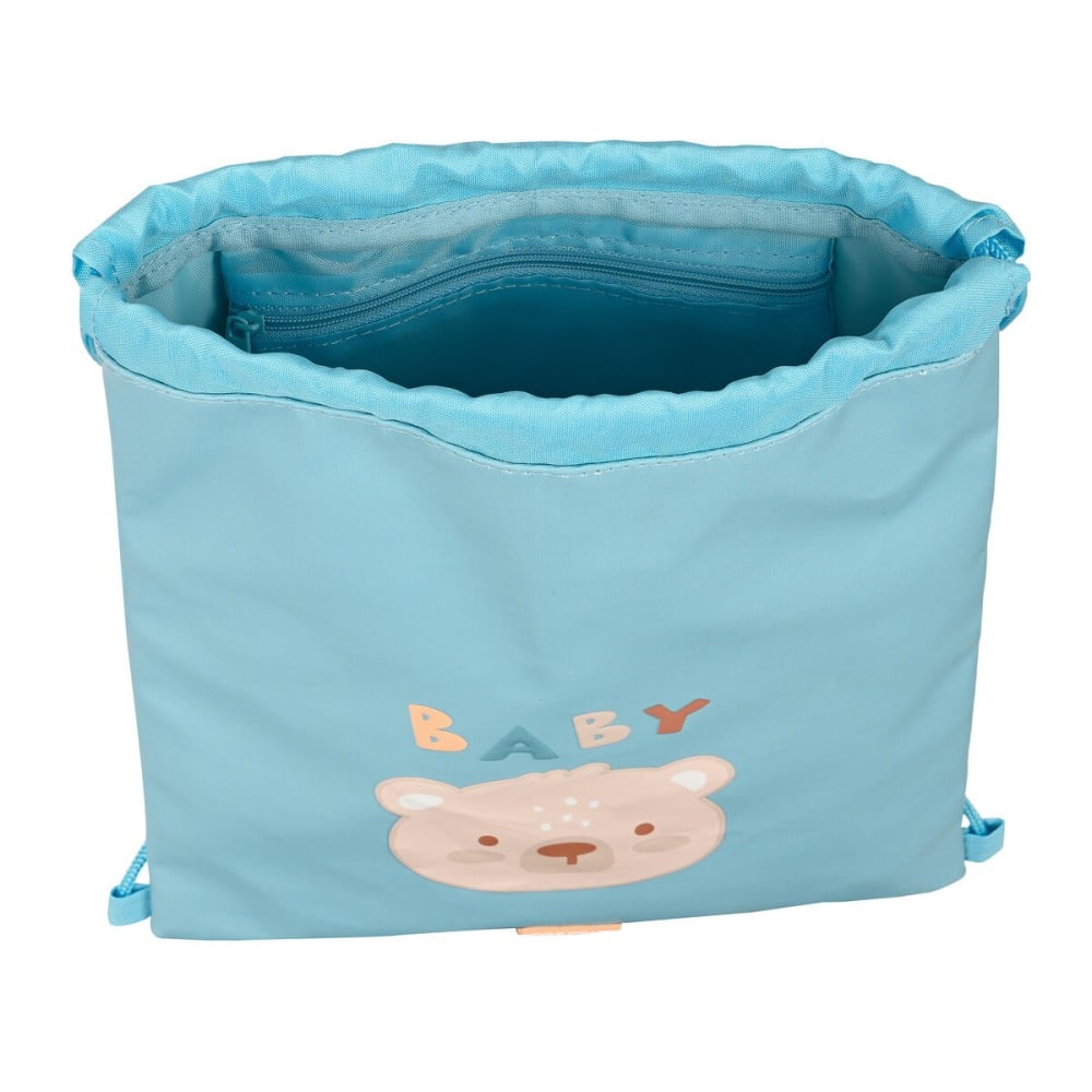 Sac à dos serré par des ficelles Safta Baby bear Bleu