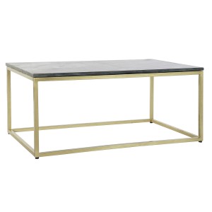 Table Basse DKD Home Decor Noir Doré Marbre Fer 100 x 61 x 43 cm