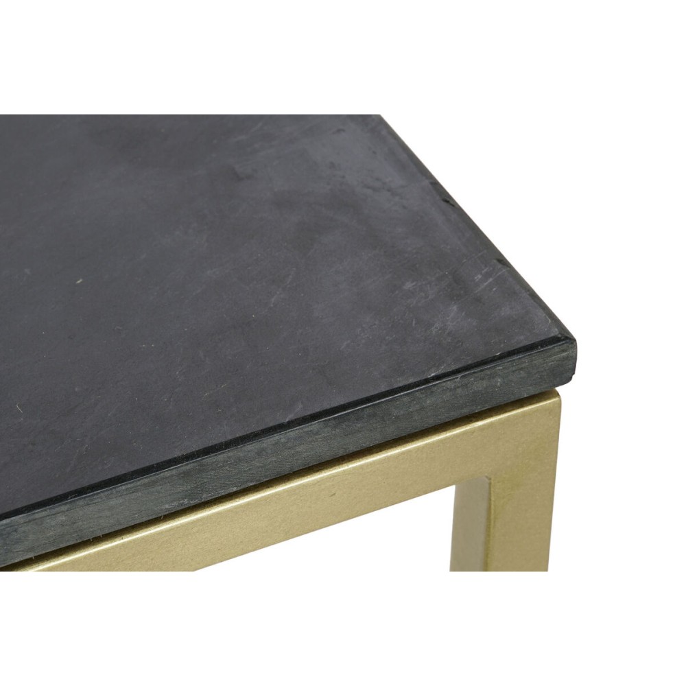 Centre Table DKD Home Decor Black Golden Marble Iron 100 x 61 x 43 cm