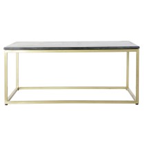 Centre Table DKD Home Decor Black Golden Marble Iron 100 x 61 x 43 cm