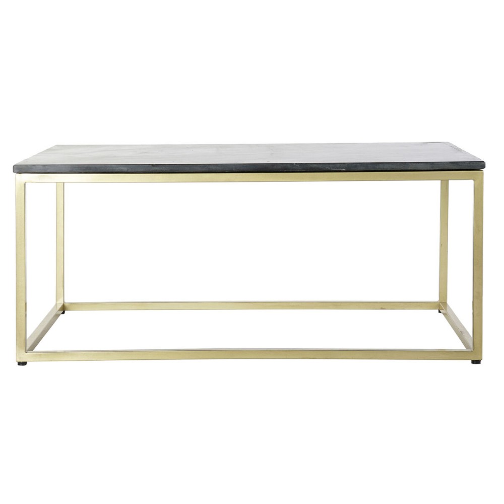 Table Basse DKD Home Decor Noir Doré Marbre Fer 100 x 61 x 43 cm