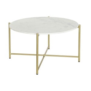 Table Basse DKD Home Decor 81 x 81 x 44 cm Marbre Fer