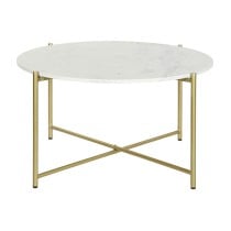 Centre Table DKD Home Decor 81 x 81 x 44 cm Marble Iron