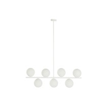 Suspension DKD Home Decor 98 x 45 x 30 cm Verre Métal Blanc 50 W