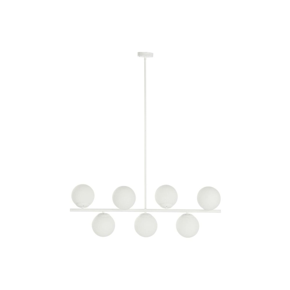 Suspension DKD Home Decor 98 x 45 x 30 cm Verre Métal Blanc 50 W