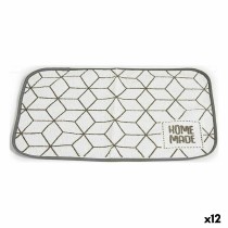 Untersetzer Kinvara 9999 Weiß Grau 33 x 0,3 x 48 cm (12 Stück)