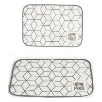 Untersetzer Kinvara 9999 Weiß Grau 33 x 0,3 x 48 cm (12 Stück)