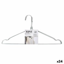 Set of Clothes Hangers Kipit HD092803 Silver Metal 40 x 1 x 20 cm (24 Units)