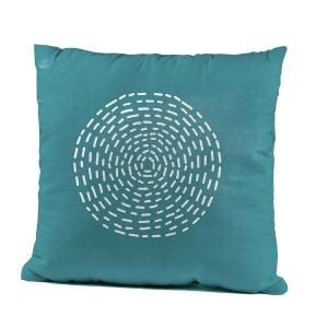 Coussin étnico Cyan 45 x 10 x 45 cm