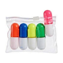 Fluorescent Marker Set Pincello Case (12 Units)