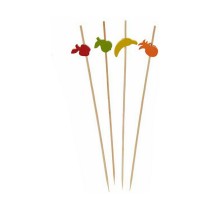 Ensemble de brochettes pour barbecue Kinvara 47527 Bambou 2,5 x 0,4 x 12,5 cm Brochette Décoré (24 Unités)