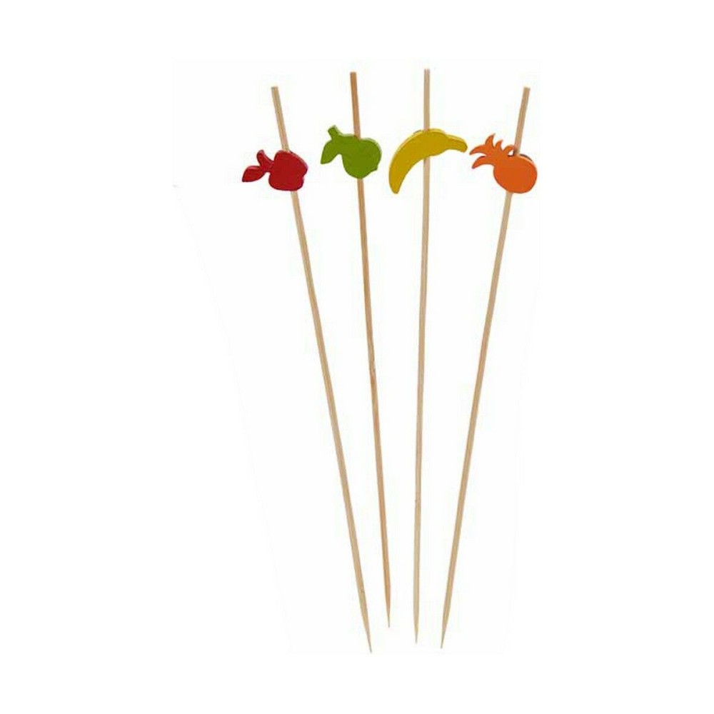 Barbecue Skewer Set Kinvara 47527 Bamboo 2,5 x 0,4 x 12,5 cm Skewer Decorated (24 Units)