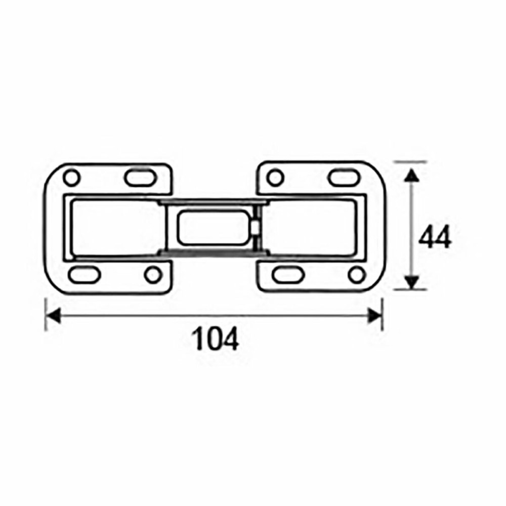 Scharnier EDM 85653 BC10 Stahl obenauf legen