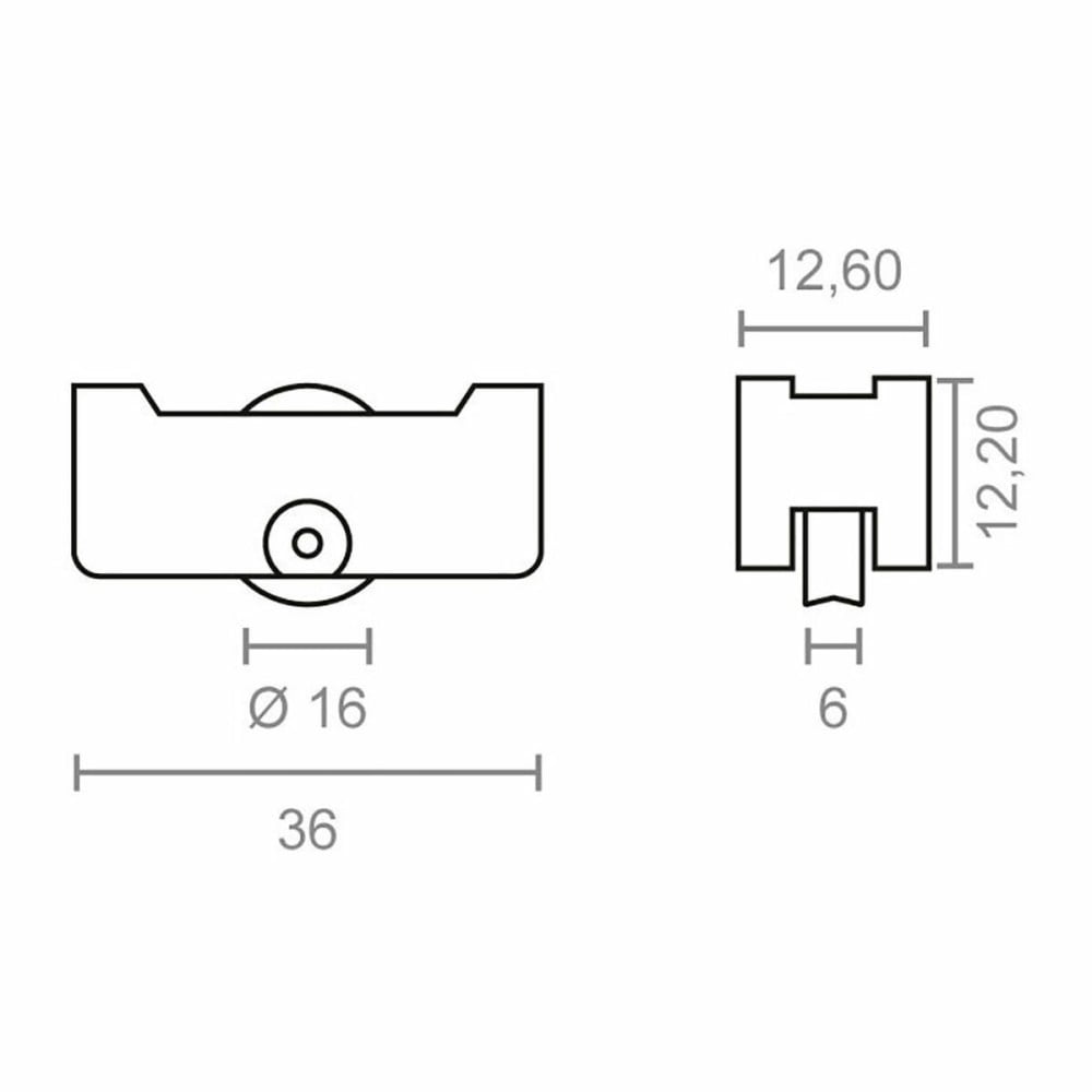 Bearing EDM 85473 Inasa 151 rd12 Steel 36 x 12 mm (2 Units)