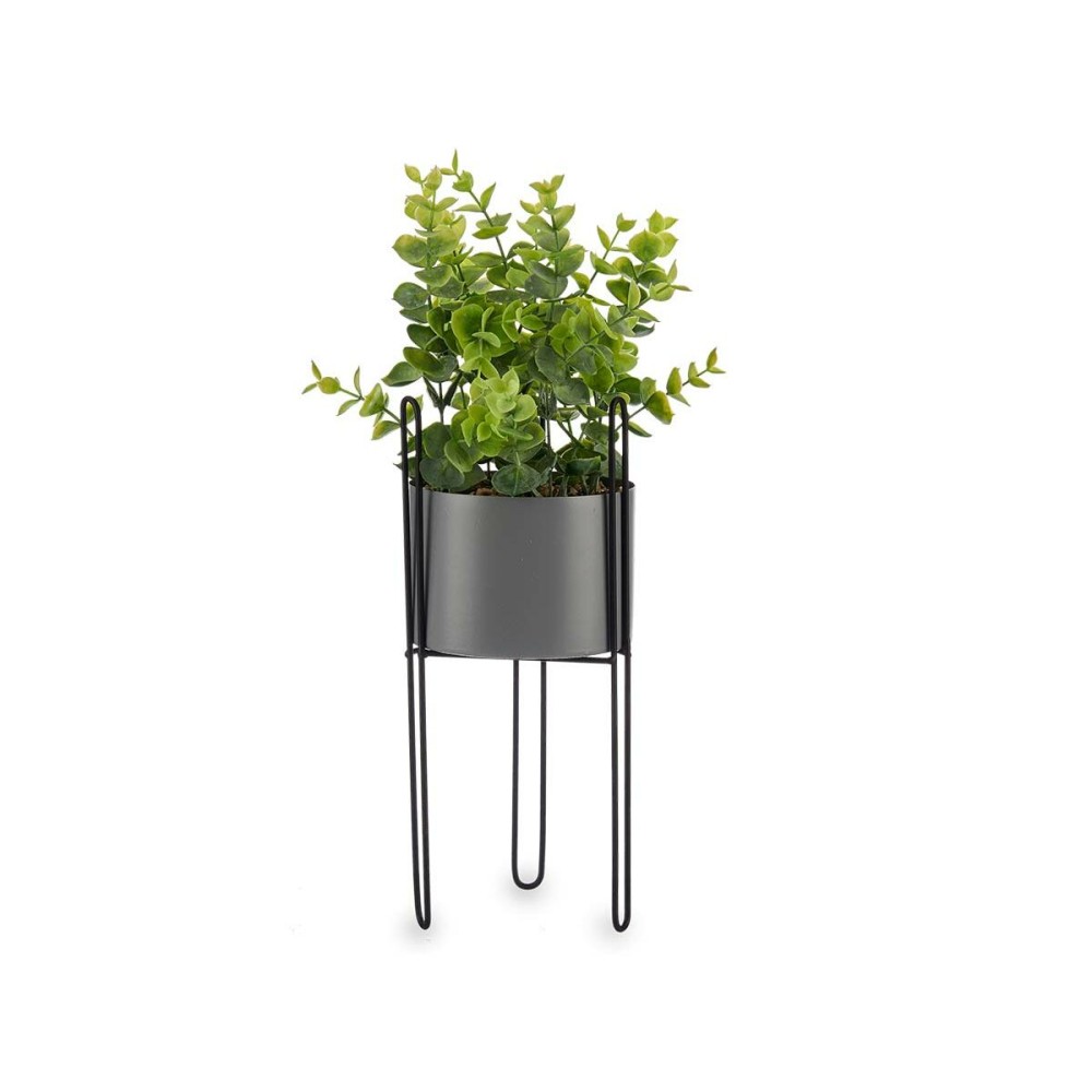 Plante décorative Ibergarden QY-H096 Métal Plastique Eucalyptus 14 x 40 x 14 cm (8 Unités)