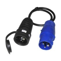 Pin plug EDM 46008 Blue Black Black/Blue 16 A CETAC Schuko