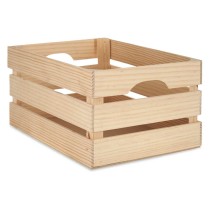 Boîte Décorative Bois de pin 26 x 18,3 x 36 cm (3 Unités)