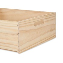 Boîte Décorative Bois de pin 35 x 14 x 40 cm (4 Unités)