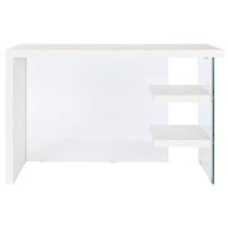 Desk DKD Home Decor White Transparent Crystal MDF Wood 120 x 50 x 76 cm