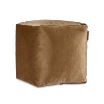 Pouf Velours Marron 30 x 30 x 30 cm (4 Unités)