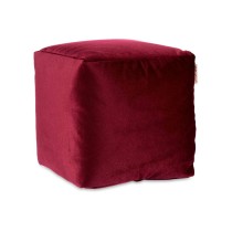 Pouf Velours Bordeaux 30 x 30 x 30 cm (4 Unités)