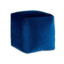 Puff Samt Blau 30 x 30 x 30 cm (4 Stück)