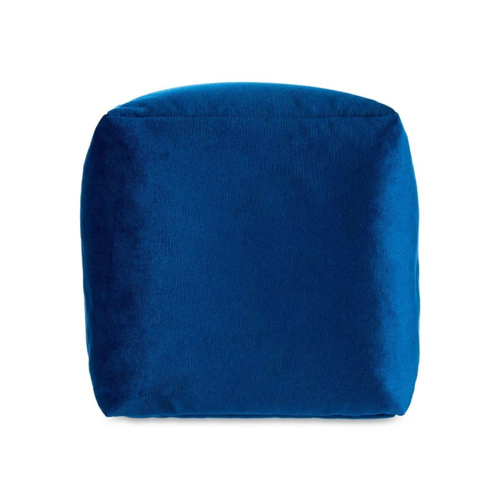 Pouf Velours Bleu 30 x 30 x 30 cm (4 Unités)