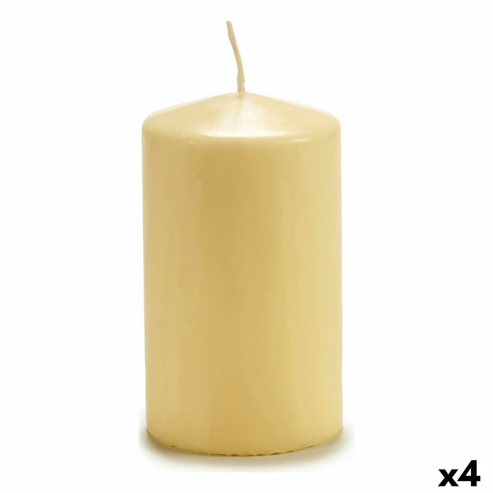 Candle Acorde CY88150M Cream 9 x 15 x 9 cm (4 Units)