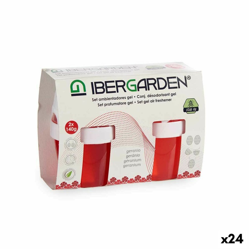 Lot de désodorisants Ibergarden 11001 Géranium Gel (24 Unités)