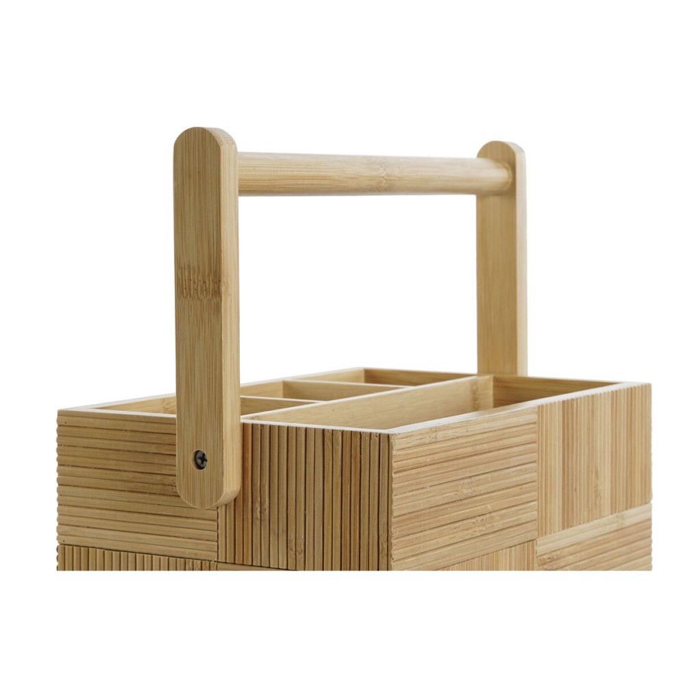 Cutlery basket DKD Home Decor Natural Bamboo 27 x 16,5 x 11,5 cm