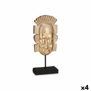 Deko-Figur Indianer Gold 17,5 x 36 x 10,5 cm (4 Stück)