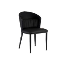 Armchair Circular Black Steel 51 x 83,5 x 54 cm (2 Units)